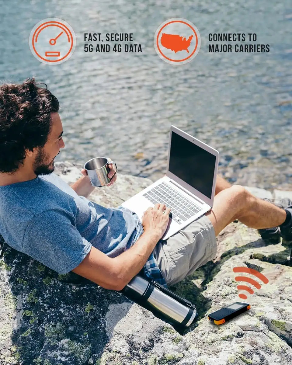 SIMO Solis 5G WiFi, No Contract or SIM Card Required, 16 Connected Devices, 1GBMonth Lifetime Data - 71HQ_J1